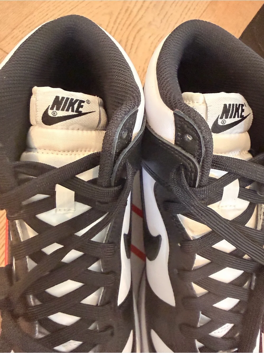 Nike Men’s Panda Black/White High-Top Sneakers